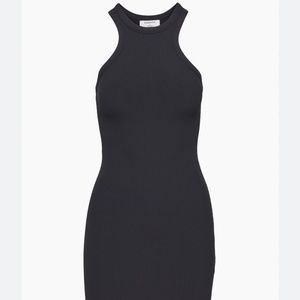 Aritzia Babaton Form Rib Racerback Dress, Black, Size Small